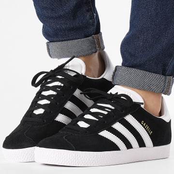 Adidas Originals - Baskets Femme Gazelle J BB2502 Core Black Footwear White Gold Metallic