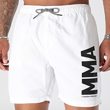 Super Prodige - Pantaloncini da bagno MMA Bianco Nero