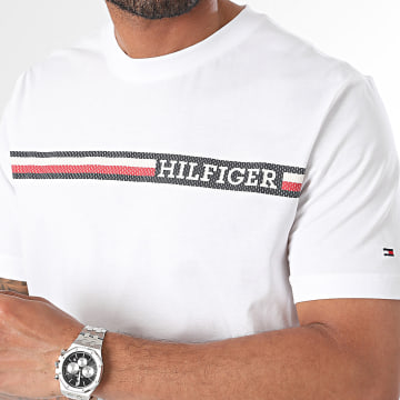 Tommy Hilfiger - Camiseta pecho rayas 6739 Blanco