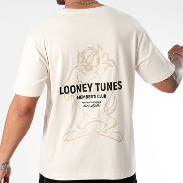 Looney Tunes - Tee Shirt Oversize Large Summer Tee Taz Beige