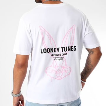 Looney Tunes - Tee Shirt Oversize Large Summer Tee Bug Blanc Rose
