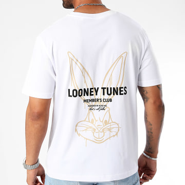 Looney Tunes - Tee Shirt Oversize Large Summer Tee Bug Blanc Beige