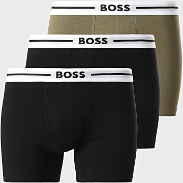 BOSS - Lot De 3 Boxers 50517834 Noir Vert Kaki
