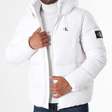 Calvin Klein - Chaqueta de pluma con capucha 5946 Blanco