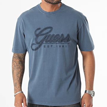 Guess - M4YI21-K8FQ4 Tee Shirt Navy Heide Blauw