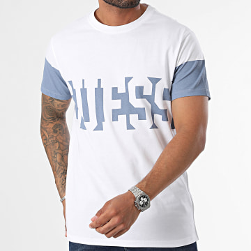 Guess - T-shirt M4YI58-I3Z14 Wit Blauw