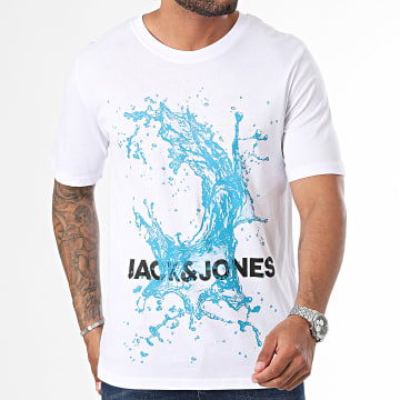 Jack And Jones - Tee Shirt Splash Ocean Blanc