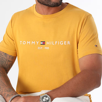 Tommy Hilfiger - Tee Shirt Logo 1797 Jaune Moutarde