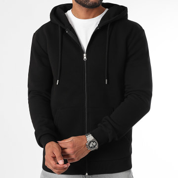 LBO - Sweat Zippé Capuche 3454 Noir