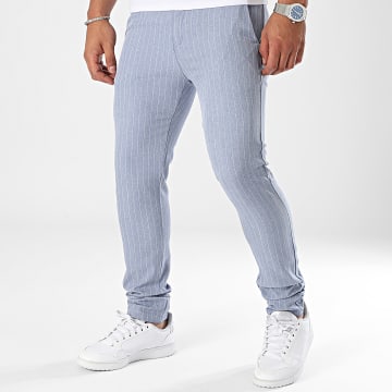 Uniplay - Pantaloni chino a righe blu