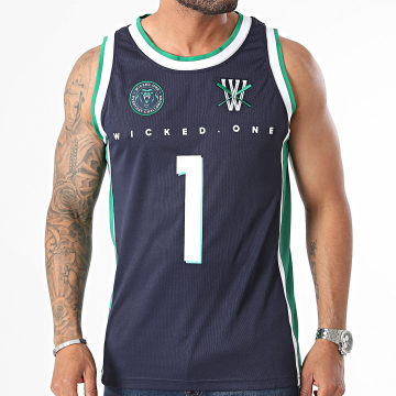 Wicked One - Camiseta de baloncesto Whaks Azul Marino Verde