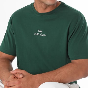 Polo Ralph Lauren - Tee Shirt Regular Logo Embroidery Vert