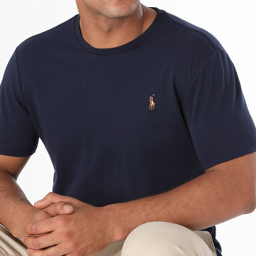 Polo Ralph Lauren - Tee Shirt Custom Slim Classics Bleu Marine