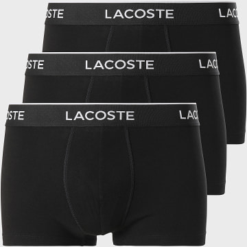 Lacoste - Lot De 3 Boxers Classic Noir