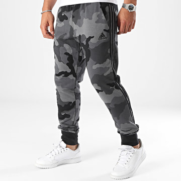 Adidas Sportswear - Pantalon Jogging Camo IY6636 Gris Anthracite Camouflage