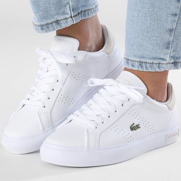 Lacoste - Baskets Femme Powercourt 2.0 2242 White Off White