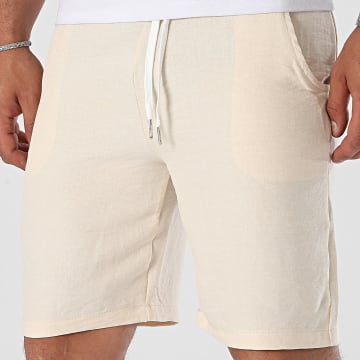 Frilivin - Pantalones cortos de jogging beige