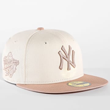 New Era - Casquette Fitted Side Patch 59Fifty 7 NY 60565161 Beige Marron Clair