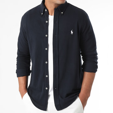 Polo Ralph Lauren - Camicia a maniche lunghe Oxford blu navy