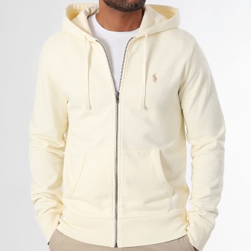 Polo Ralph Lauren - Sweat Zippé Capuche Original Player Beige