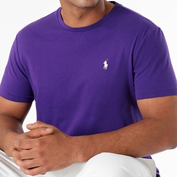 Polo Ralph Lauren - Tee Shirt Custom Slim Fit Original Player Violet