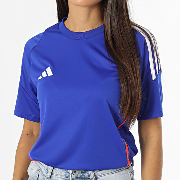 Adidas Sportswear - Maglietta da donna Tiro24 blu reale