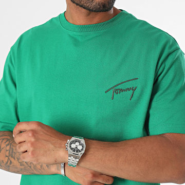 Tommy Hilfiger - Tee Shirt Regular Signature 7994 Vert
