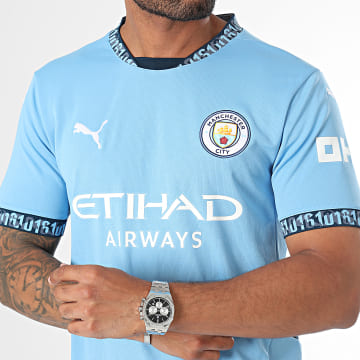 Puma - Camiseta de fútbol del Manchester City 775075 Azul claro