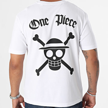 One Piece - Oversize Anniversary Tee Shirt Blanco