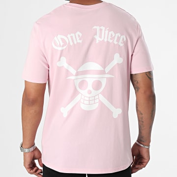 One Piece - Camiseta Aniversario Oversize Rosa