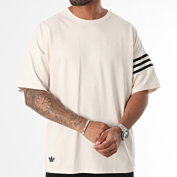 Adidas Originals - Tee Shirt Oversize Large Neu JF9139 Beige