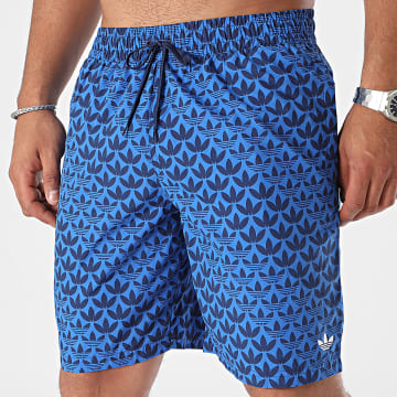 Adidas Originals - Short De Bain Monogram IY1559 Bleu Roi Bleu Marine