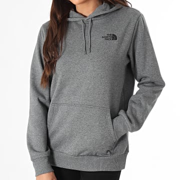 The North Face - Sweat Capuche Femme Simple Dome A89EY Gris Foncé Chiné