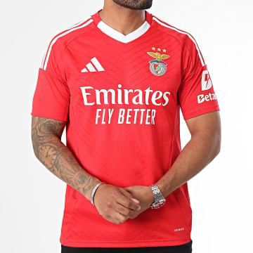 Adidas Sportswear - Tee Shirt A Bandes SL Benfica JJ5110 Rouge