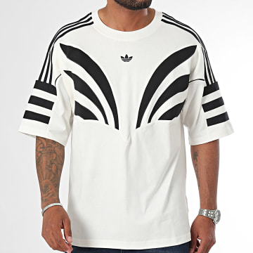 Adidas Originals - Tee Shirt Oversize Large IX6780 Beige Clair Noir