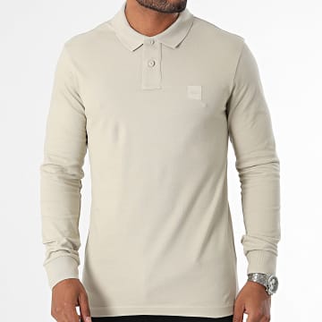 BOSS - Polo Manches Longues Passerby 50507704 Beige