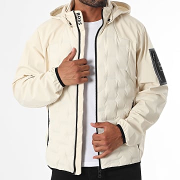 BOSS - Leo Hooded Zip Jacket 50522390 Beige