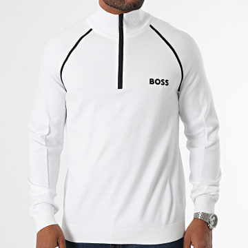 BOSS - Sweat Col Zippé Hydro X 50519377 Blanc