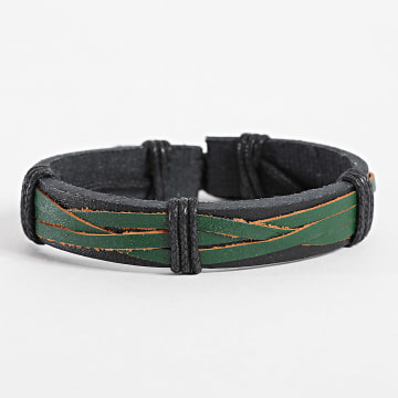 Frilivin - Bracelet Noir Vert Foncé