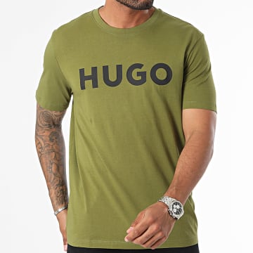 HUGO - Tee Shirt Dulivio 50467556 Vert Kaki