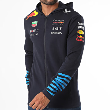 Red Bull Racing - Felpa con cappuccio e zip TM5290 blu navy