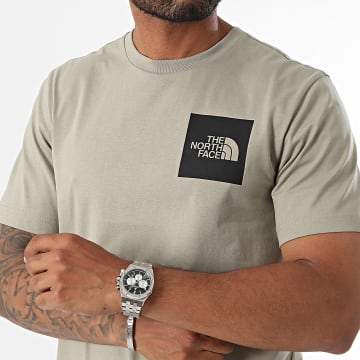 The North Face - Tee Shirt Fine A8A6M Verde cachi chiaro