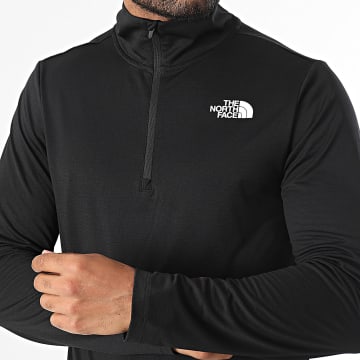 The North Face - Sweat Leger Flashdry à col zippé A8949 Noir