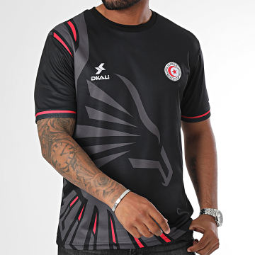 DKALI - Camiseta de fútbol negra de Túnez
