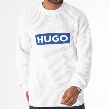 Hugo Blue - Pull Seylo 50525363 Blanc