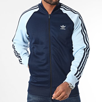 Adidas Originals - Veste Zippée A Bandes IY8732 Bleu Marine
