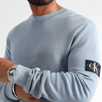 Calvin Klein - Maglietta a maniche lunghe 5496 Azzurro
