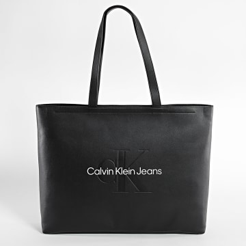 Calvin Klein - Tas A Vrouw Hand Sculpted Slim Tote 34 Mono 2222 Zwart