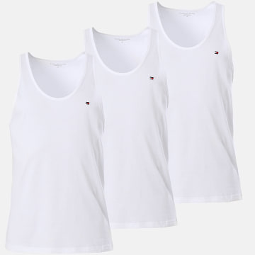 Tommy Hilfiger - Lote de 3 camisetas de tirantes Signature 3387 Blanco