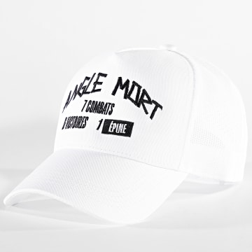 Angle Mort - Casquette Trucker Combat Blanc